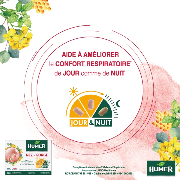 Humer Jour Nuit Aide à améliorer le confort respiratoire