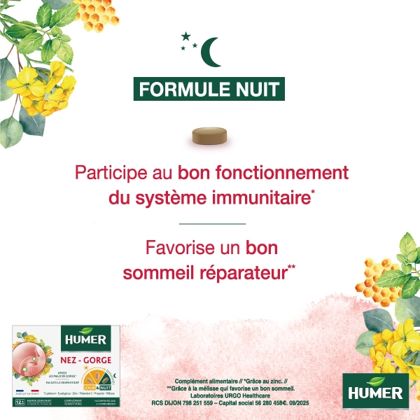 Humer Nuit favorise un bon sommeil réparateur