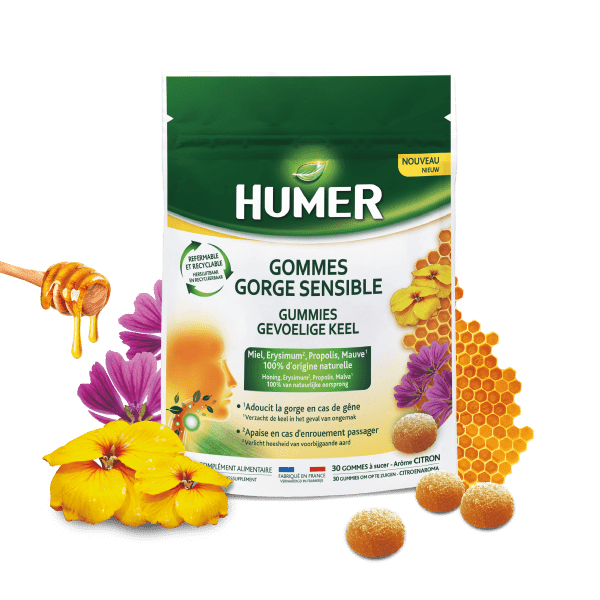 Humer gommes gorge sensible