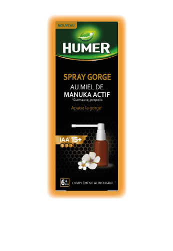 Spray Gorge au miel de Manuka actif