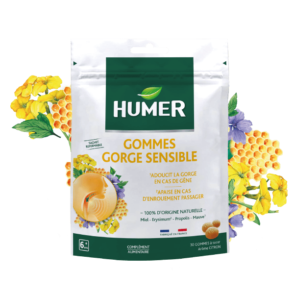 Gommes gorges sensible HUMER