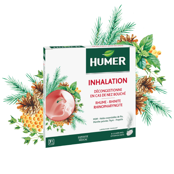 HUMER INHALATION RHUME RHINITE RHINOPHARYNGITE