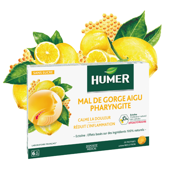 HUMER PHARYNGITE MIEL CITRON