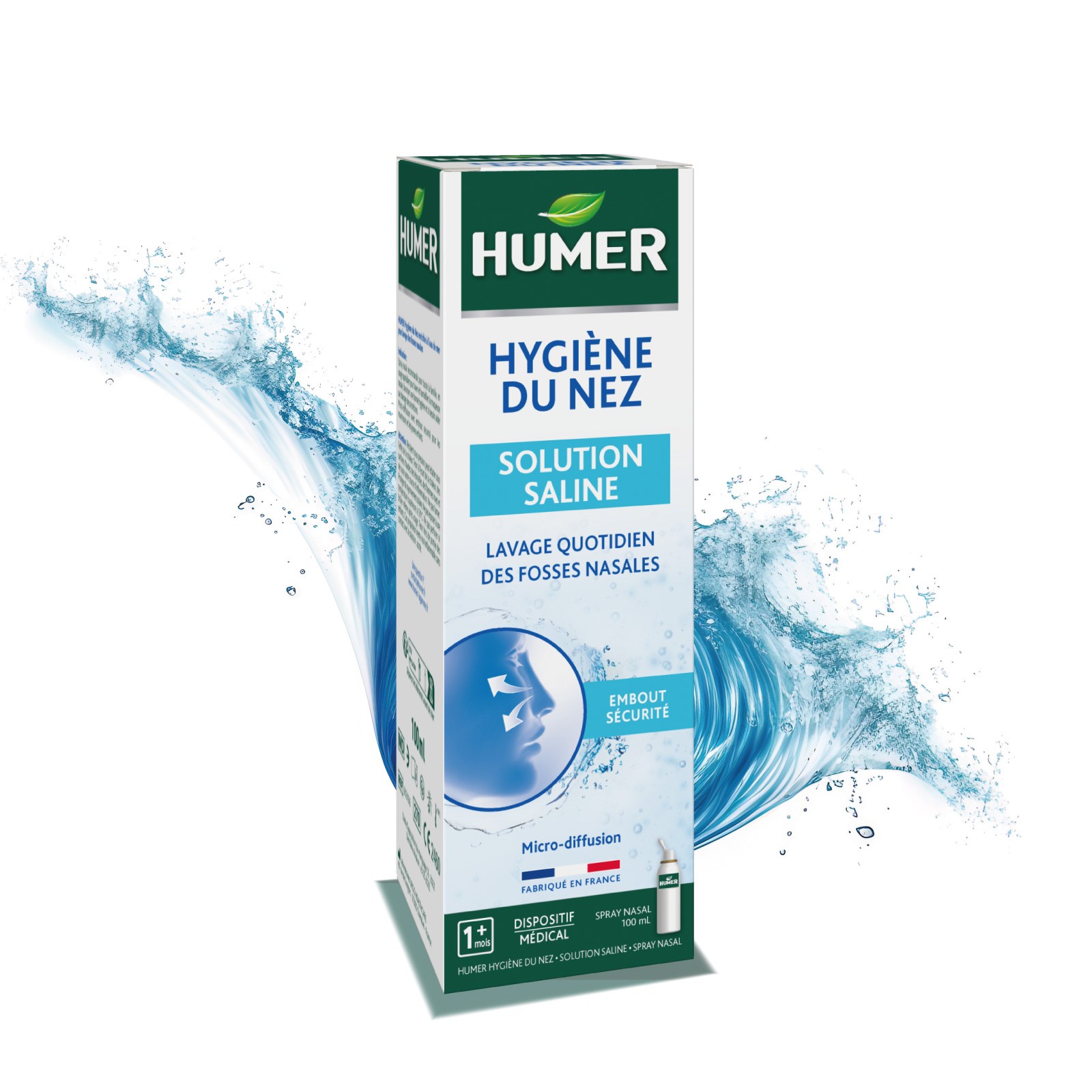 Humer Hygiène du nez solution saline