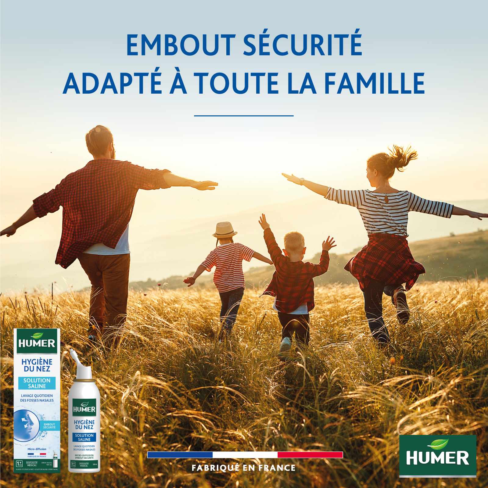 Humer Solution Saline Embout Securité adapté à toute la famille