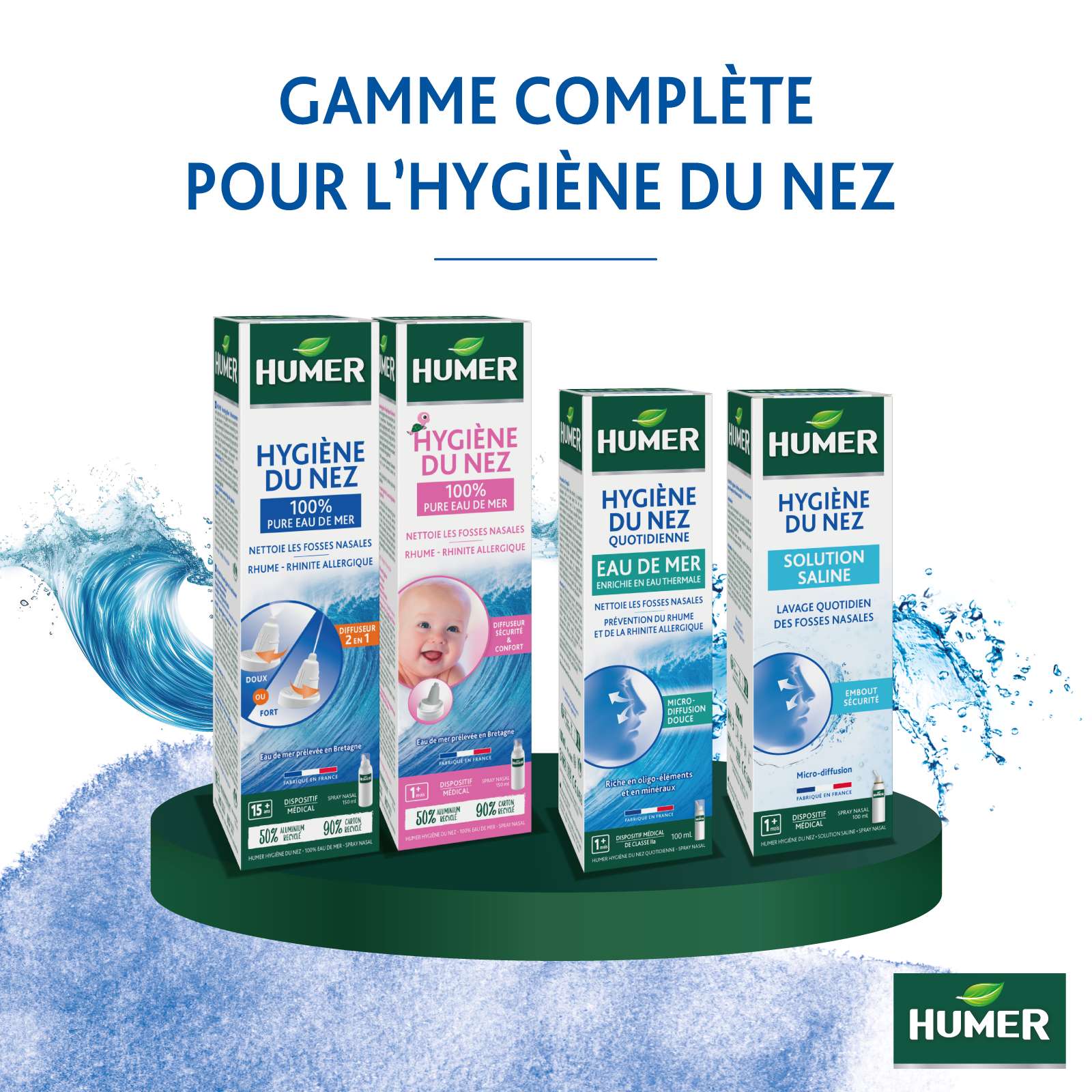 Humer gamme complète hygiène du nez