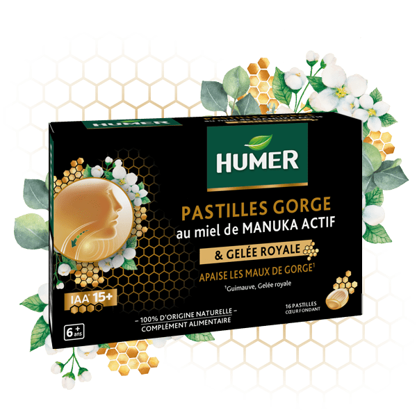 Visuel pastille mal de gorge miel de manuka et gelée royale