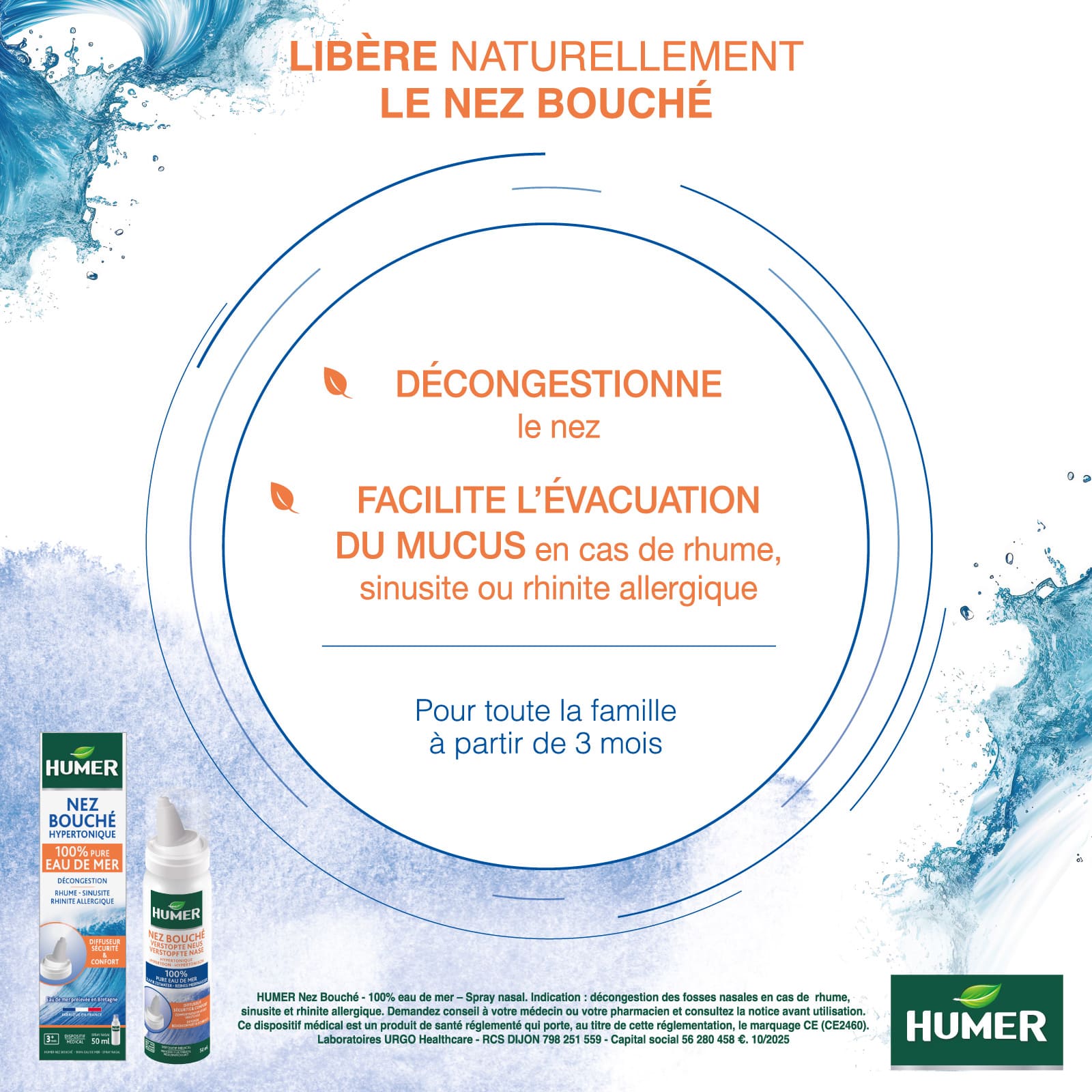 Libère naturellement le nez bouché