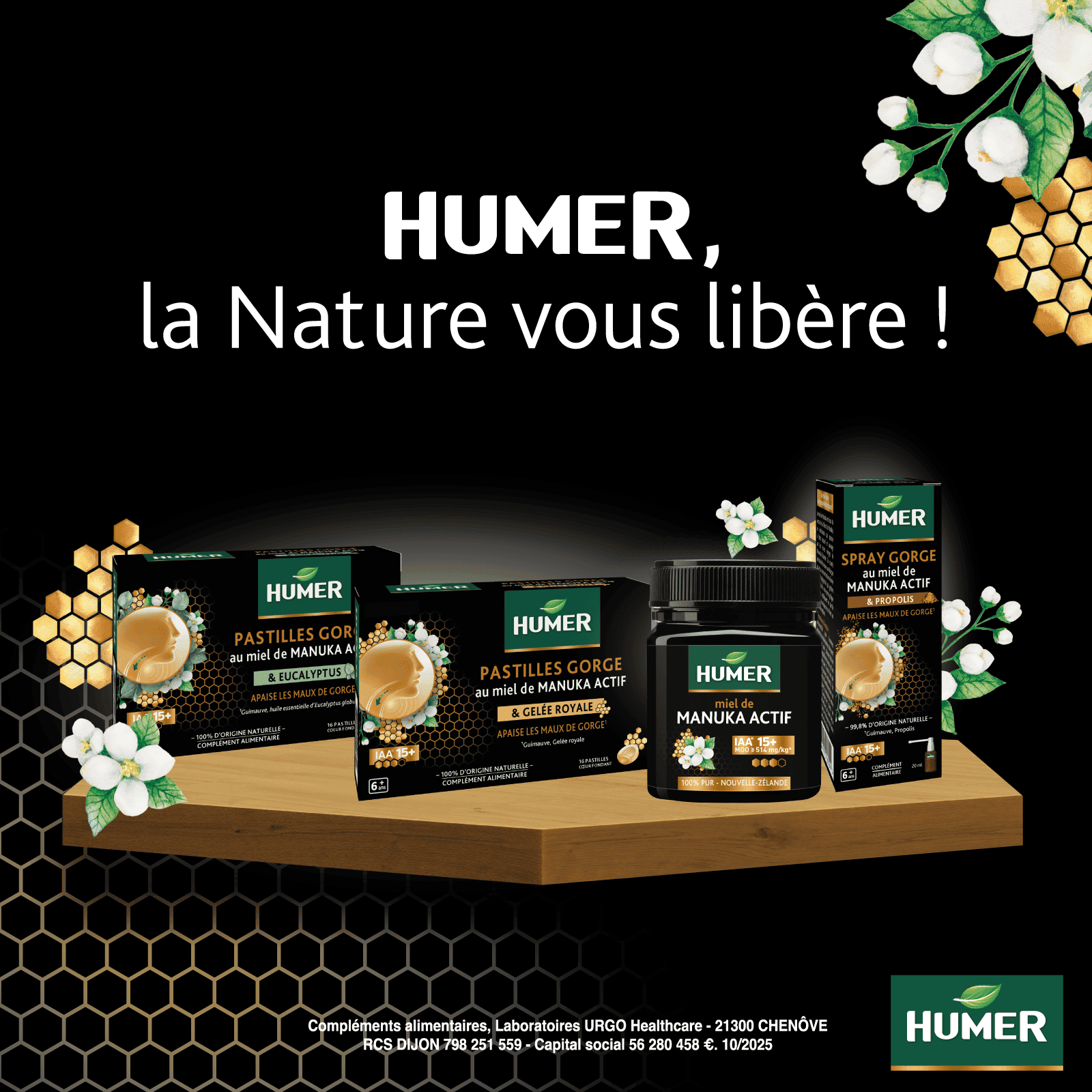 Découvrez la gamme Humer Miel de Manuka