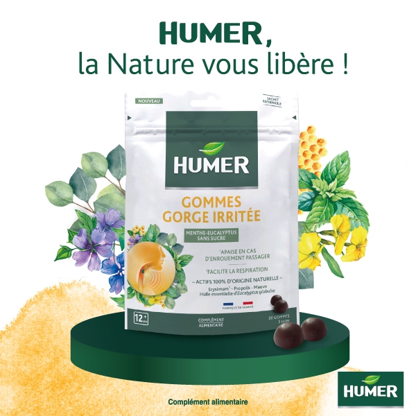Humer Gomme Gorge Irritée Menthe Eucalyptus