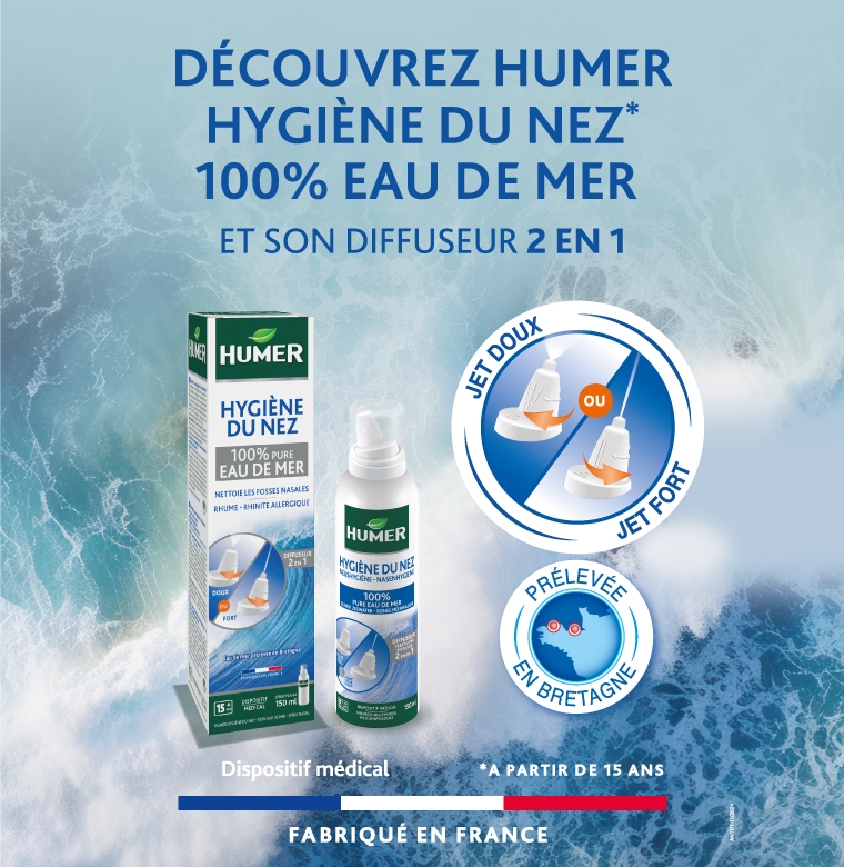 Humer Hygienne du nez solution saline diffuseur